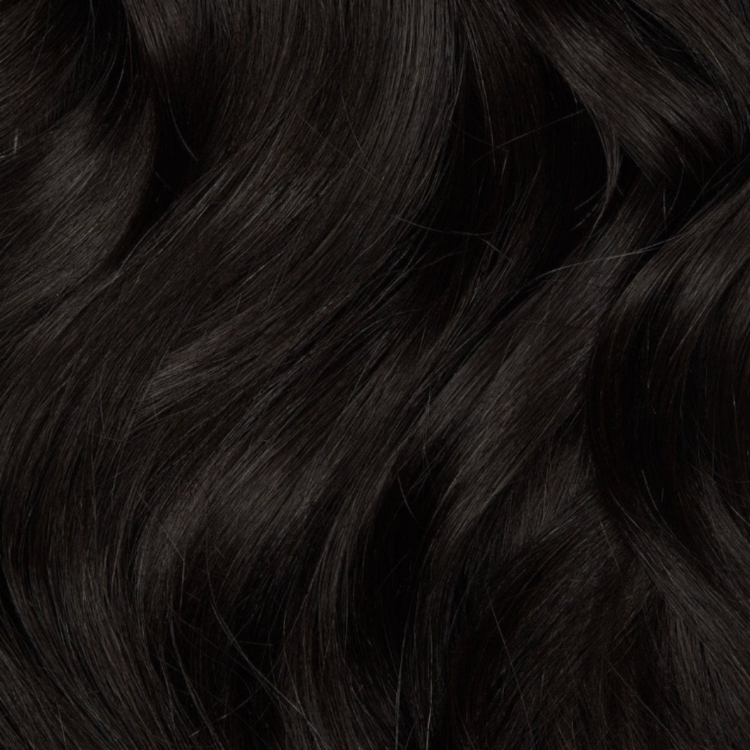 Darkest Brown #1A - Muse DIY Tape-In Extensions (100% Remy Human Hair)