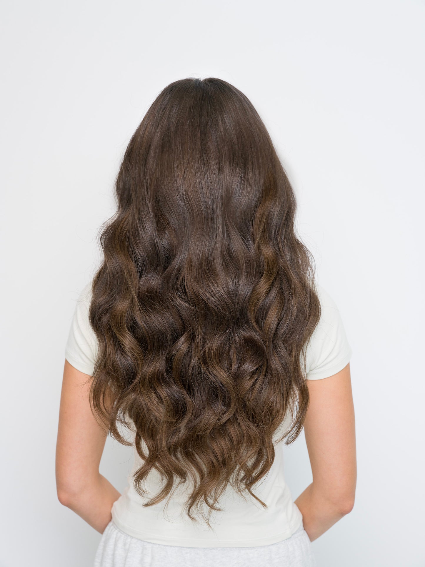 Dark Chocolate Brown #1B - Muse DIY Tape-In Extensions (100% Remy Human Hair)
