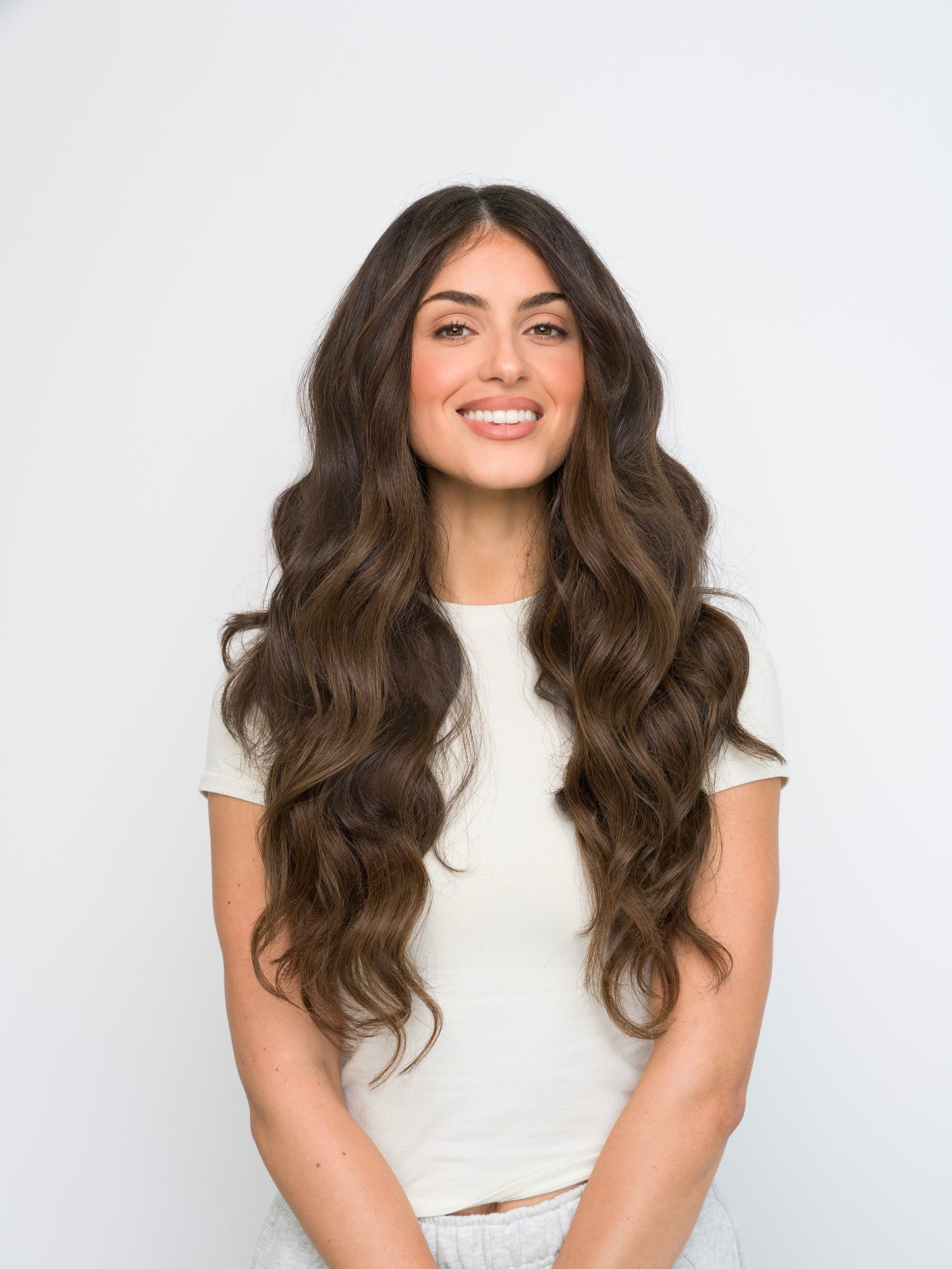 Dark Chocolate Brown #1B - Muse DIY Tape-In Extensions (100% Remy Human Hair)