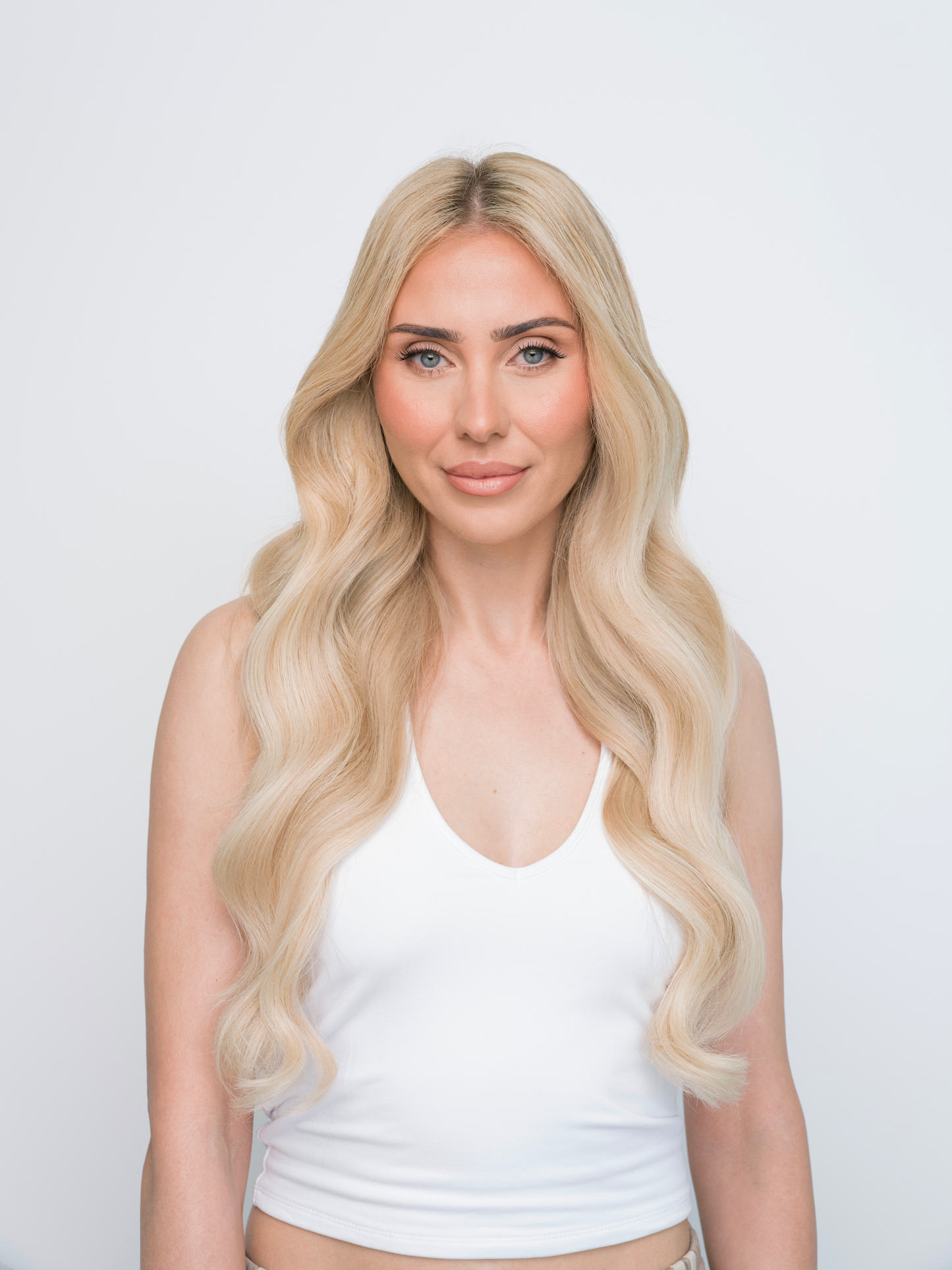 Bohemian Blonde #P18A/60 - Muse DIY Tape-In Extensions (100% Remy Human Hair)