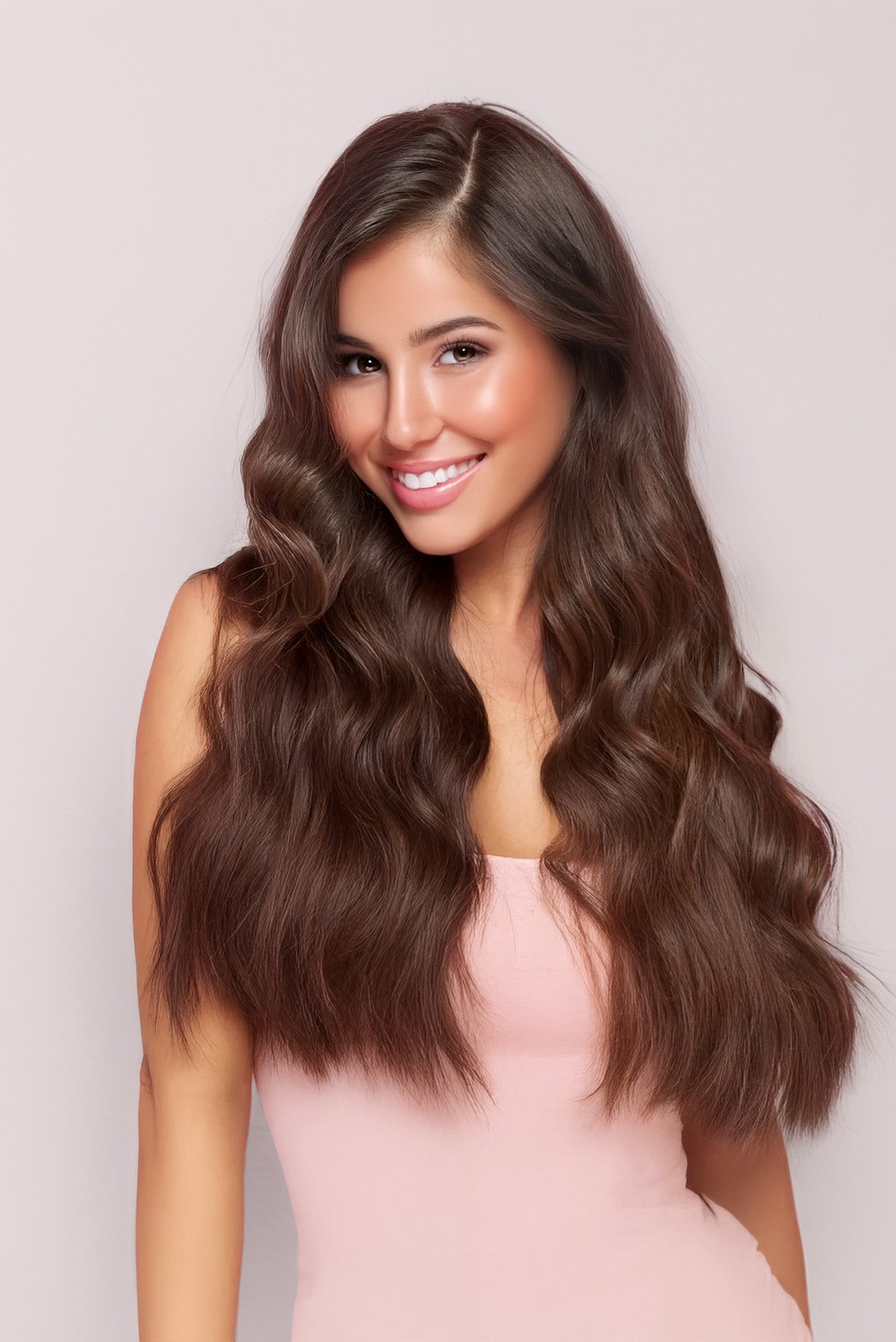 Muse DIY Tape-In Hair Extensions Cocoa Brown #4D – Natural Wavy Texture