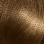 Close-up of smooth medium brown hair showcasing Medium Brown 