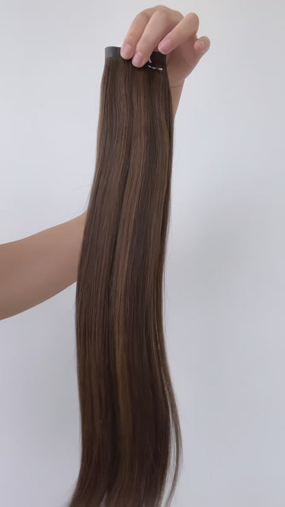 Dark Brown Mix #1B/4 - 100% Virgin Hair