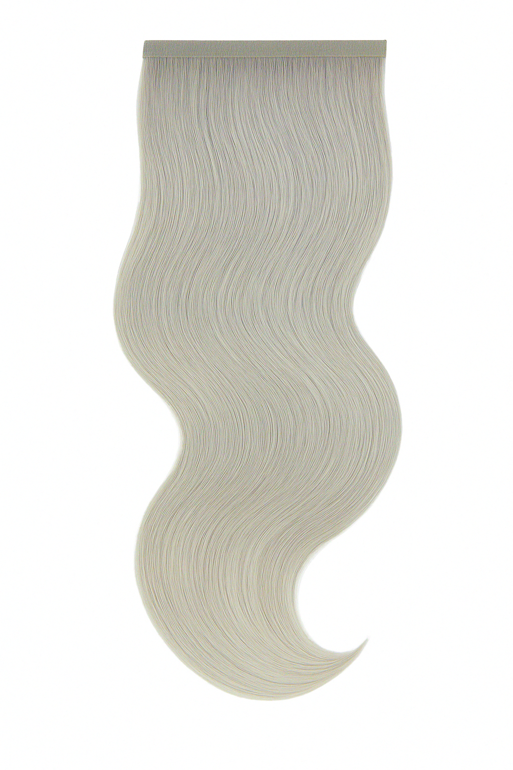 Extra Piece - #Silver wavy hair extension with seamless blend for natural-looking volume and length boost